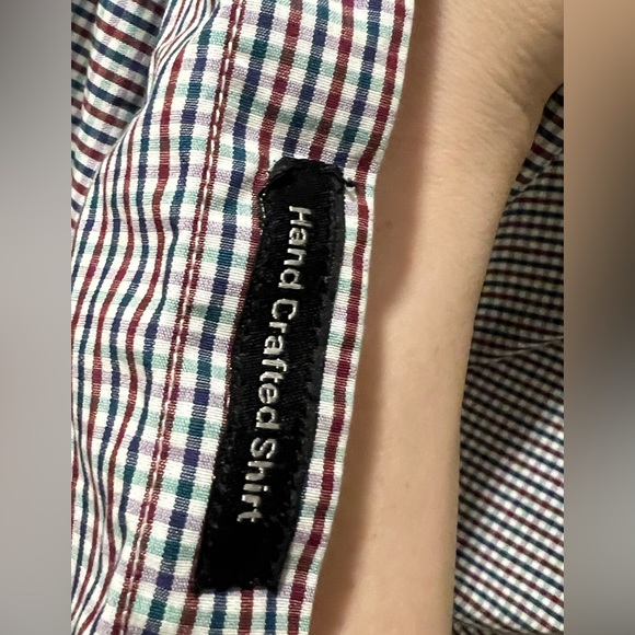 Lawrence Hunt Men’s Plaid Button Up Collared Shirt - Picture 5 of 9